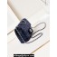 Chanel Sequins & Gold-Tone Metal Mini Classic Handbag A69900 Dark Blue 2024