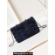 Chanel Sequins & Gold-Tone Metal Mini Classic Handbag A69900 Dark Blue 2024