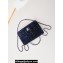 Chanel Sequins & Gold-Tone Metal Mini Classic Handbag A69900 Dark Blue 2024