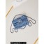 Chanel Cotton, Wool Tweed, Sequins & Gold-Tone Metal Mini Classic Handbag A69900 Light Blue 2024