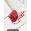 Chanel Shiny Lambskin, Imitation Pearls & Gold-Tone Metal Mini Flap Bag AS4947 Red 2024