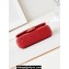 Chanel Shiny Lambskin, Imitation Pearls & Gold-Tone Metal Mini Flap Bag AS4947 Red 2024