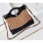 Chanel Shiny Lambskin & Gold-Tone Metal CHANEL 31 Mini Shopping Bag AS4133 Beige/Black 2024