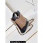 Chanel Shiny Lambskin & Gold-Tone Metal CHANEL 31 Mini Shopping Bag AS4133 Beige/Black 2024