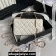 Chanel Lambskin, Strass & Gold-Tone Metal Clutch with Chain Bag AP4044 White 2024