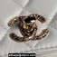 Chanel Lambskin, Strass & Gold-Tone Metal Clutch with Chain Bag AP4044 White 2024