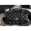Chanel Lambskin, Strass & Gold-Tone Metal Clutch with Chain Bag AP4044 Black 2024