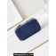 Chanel Shiny Lambskin & Gold-Tone Metal Clutch with Chain Bag AP4168 Blue 2024