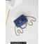 Chanel Shiny Lambskin & Gold-Tone Metal Clutch with Chain Bag AP4168 Blue 2024