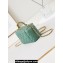 Chanel Shiny Lambskin & Gold-Tone Metal Clutch with Chain Bag AP4168 Green 2024