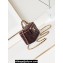 Chanel Shiny Lambskin & Gold-Tone Metal Clutch with Chain Bag AP4168 Burgundy 2024