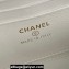 Chanel Lambskin, Strass & Gold-Tone Metal Clutch with Chain Bag AP4046 White 2024