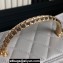 Chanel Lambskin, Strass & Gold-Tone Metal Clutch with Chain Bag AP4046 Gray 2024