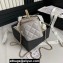 Chanel Lambskin, Strass & Gold-Tone Metal Clutch with Chain Bag AP4046 Gray 2024