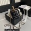 Chanel Lambskin, Strass & Gold-Tone Metal Clutch with Chain Bag AP4046 Black 2024