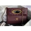 Chanel Lambskin & Gold-Tone Metal Clutch Bag AS5038 Burgundy 2024