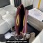 Chanel Lambskin & Gold-Tone Metal Clutch Bag AS5038 Burgundy 2024
