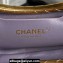 Chanel Lambskin & Gold-Tone Metal Clutch Bag AS5038 Lavender 2024