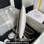 Chanel Lambskin & Gold-Tone Metal Clutch Bag AS5038 White 2024