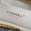 Chanel Lambskin & Gold-Tone Metal Clutch Bag AS5038 White 2024