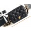 Chanel 24K Lambskin & Gold-Tone Metal Small Flap Bag Black 2024