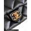 Chanel 24K Lambskin & Gold-Tone Metal Small Flap Bag Black 2024