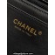 Chanel 24K Lambskin & Gold-Tone Metal Flap Bag Black 2024