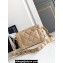 Chanel 24K Lambskin & Gold-Tone Metal Small Flap Bag Beige 2024