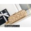 Chanel 24K Lambskin & Gold-Tone Metal Small Flap Bag Beige 2024