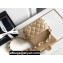 Chanel 24K Lambskin & Gold-Tone Metal Small Flap Bag Beige 2024
