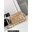 Chanel 24K Lambskin & Gold-Tone Metal Flap Bag Beige 2024