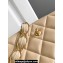 Chanel 24K Lambskin & Gold-Tone Metal Flap Bag Beige 2024