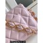 Chanel 24K Lambskin & Gold-Tone Metal Flap Bag Pink 2024