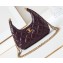 Chanel Shiny Lambskin & Gold-Tone Metal Small Hobo Handbag AS4966 Burgundy 2024