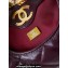 Chanel Shiny Lambskin & Gold-Tone Metal Small Hobo Handbag AS4966 Burgundy 2024