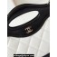 Chanel Shiny Lambskin & Gold-Tone Metal CHANEL 31 Nano Shopping Bag AP3656 White/Black 2024