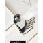 Chanel Shiny Lambskin & Gold-Tone Metal CHANEL 31 Nano Shopping Bag AP3656 White/Black 2024