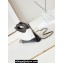 Chanel Shiny Lambskin & Gold-Tone Metal CHANEL 31 Nano Shopping Bag AP3656 White/Black 2024