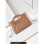 Chanel Shiny Lambskin & Gold-Tone Metal CHANEL 31 Nano Shopping Bag AP3656 Brown 2024
