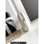 Chanel Lambskin & Gold-Tone Metal Shoulder Bag White 2025