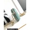 Chanel Lambskin & Gold-Tone Metal Shoulder Bag Green 2025