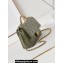 Chanel Shiny Lambskin & Gold-Tone Metal Mini Flap Bag with Top Handle AS5043 Green 2024
