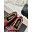 Chanel Calfskin Moccasins G45988 Burgundy 2024