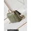 Chanel Shiny Lambskin & Gold-Tone Metal Mini Flap Bag with Top Handle AS5043 Green 2024