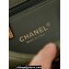 Chanel Shiny Lambskin & Gold-Tone Metal Mini Flap Bag with Top Handle AS5043 Green 2024
