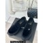 Chanel Velvet Platform Moccasins Black 2024