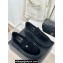 Chanel Velvet Platform Moccasins Black 2024