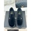 Chanel Velvet Platform Moccasins Black 2024
