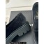 Chanel Velvet Platform Moccasins Black 2024