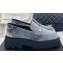 Chanel Velvet Platform Moccasins Gray 2024